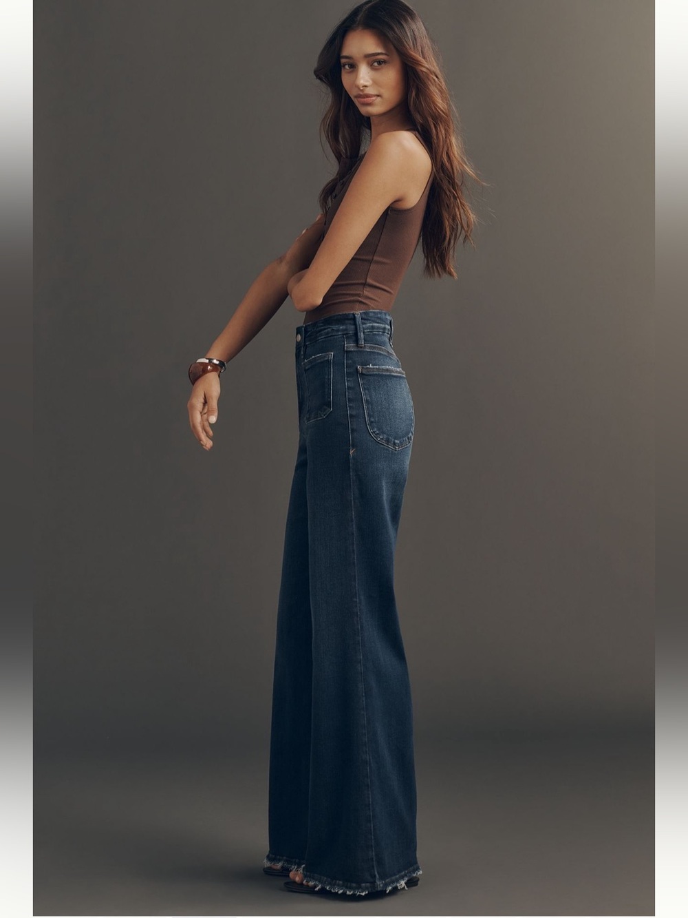 Good American Soft-Tech Good Waist
High-Rise Palazzo Jeans - Picture 2 of 15